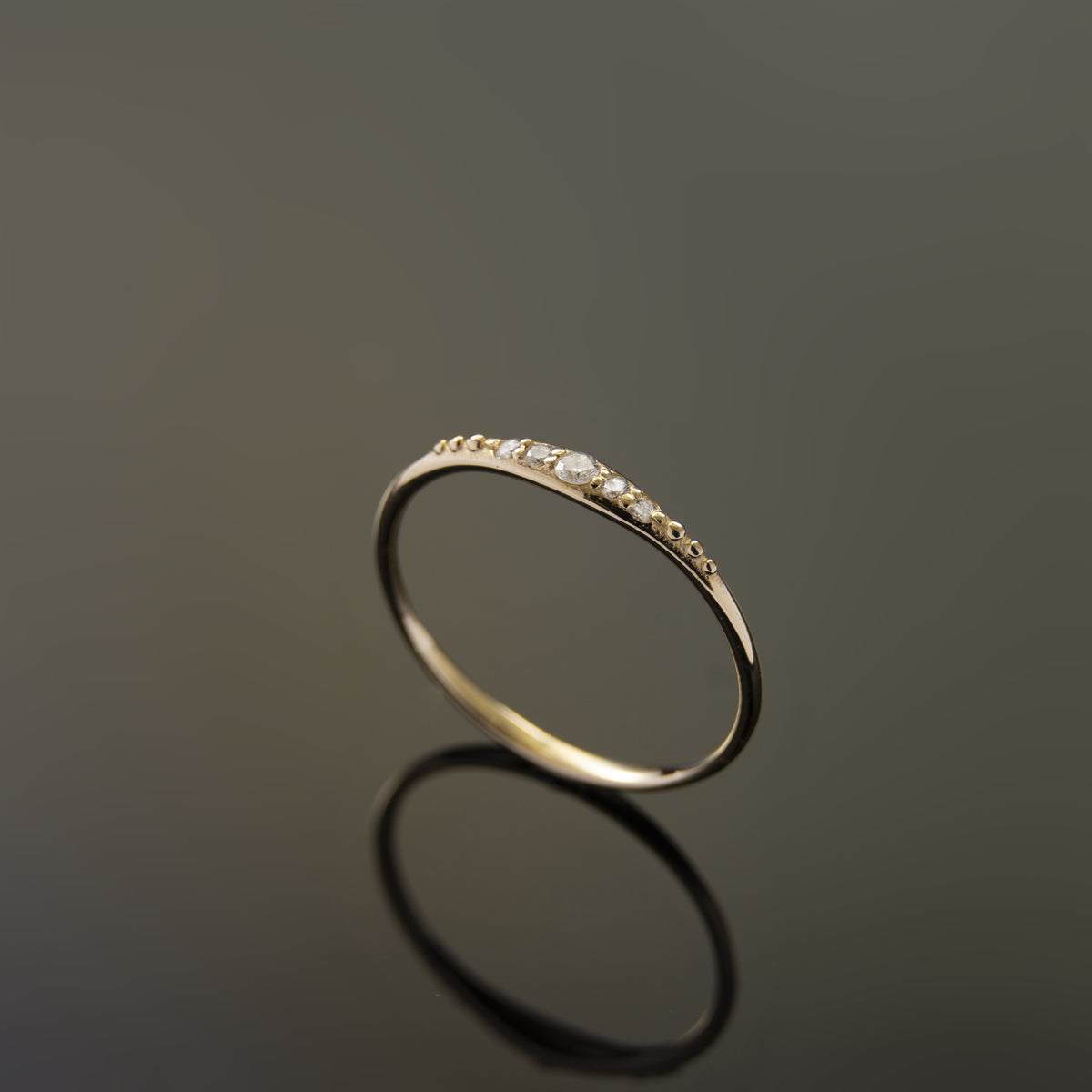 RG1902-1 Gold Skinny Ring with Diamonds