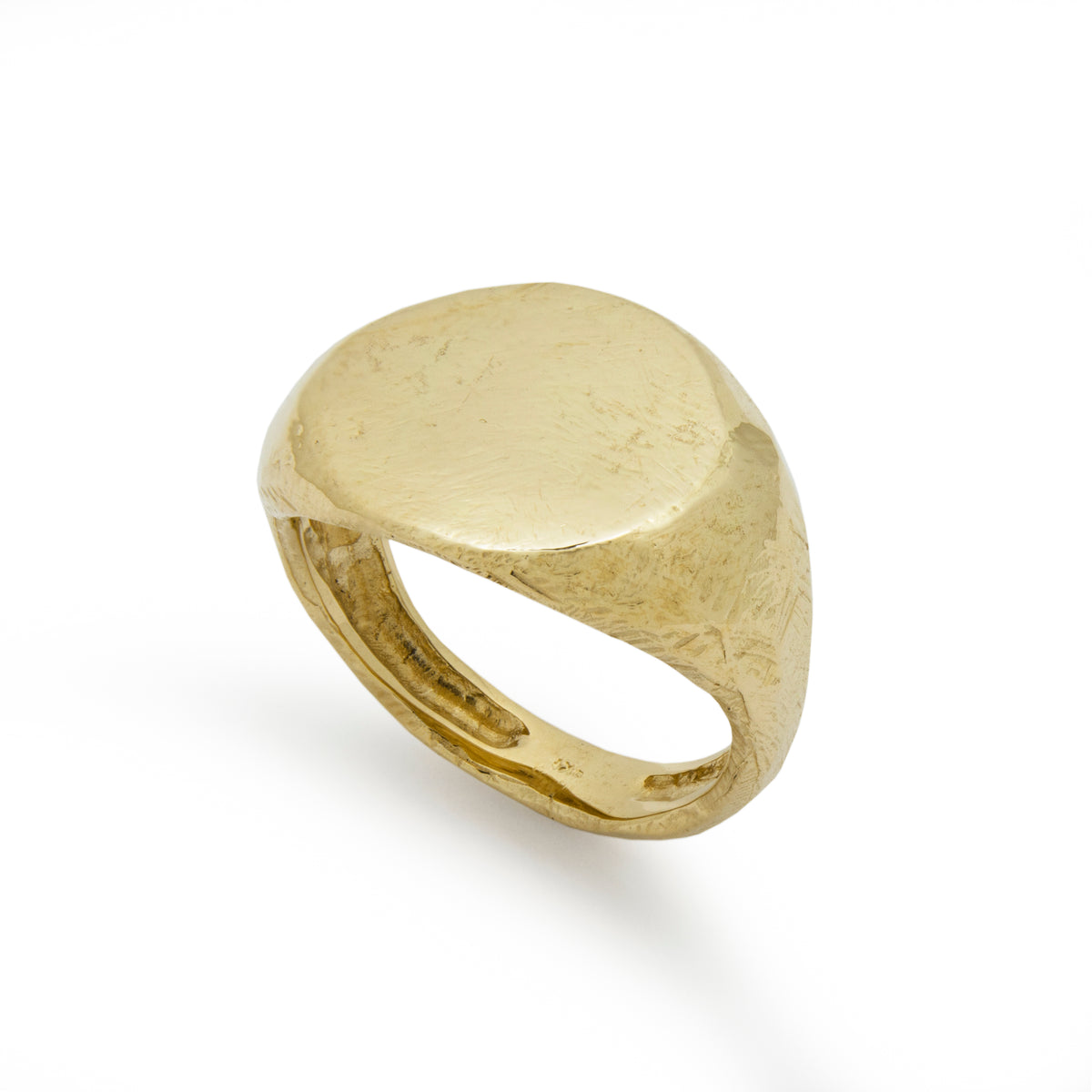 RG1477 Chunky Gold Ring with a Flat Top
