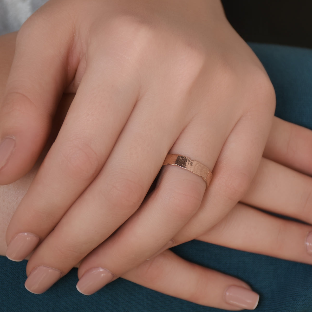 RG1078 Textured Gold Wedding Ring