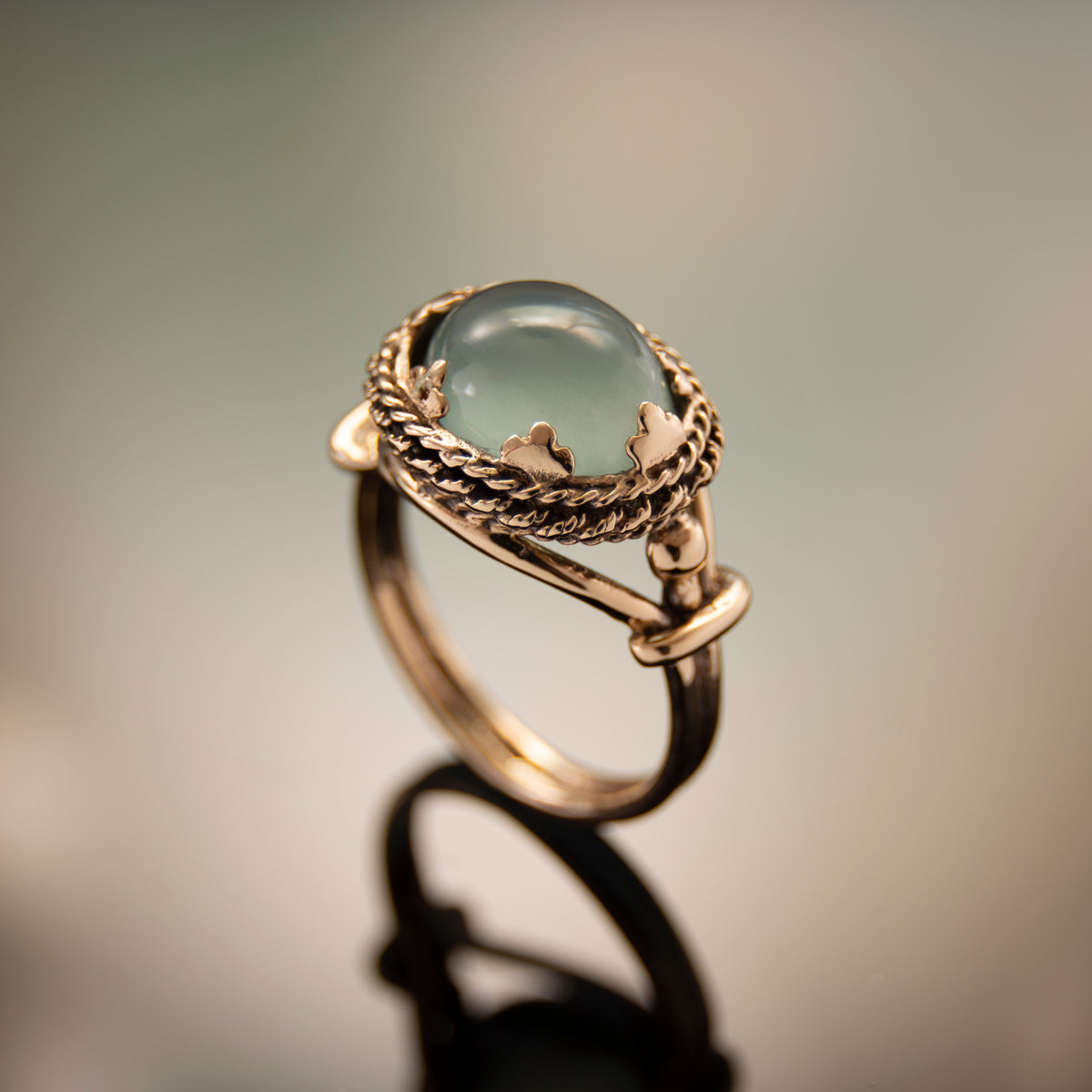 RG1866 Gold Estate Ring with Aquamarine