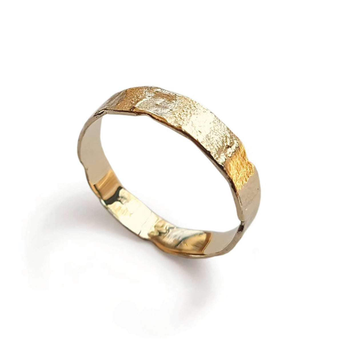 RG1078 Textured Gold Wedding Ring