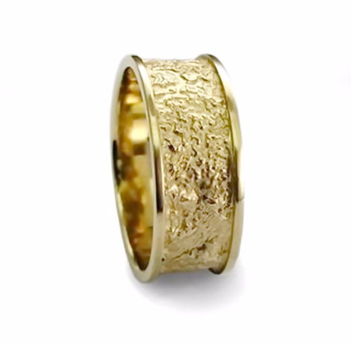 RG1082A Pebble gold wedding band