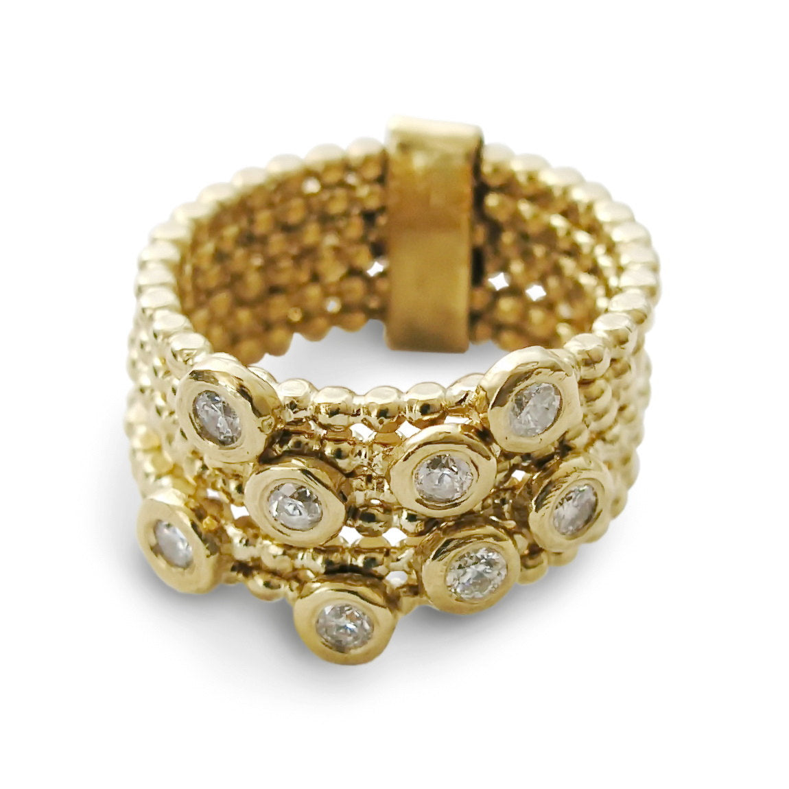 RG1785D Set of 6 Gold and Diamond rings