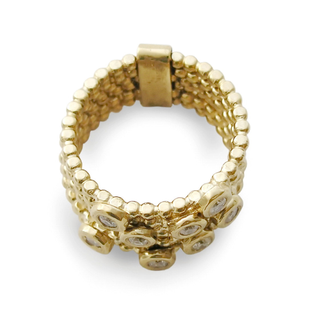 RG1785D Set of 6 Gold and Diamond rings