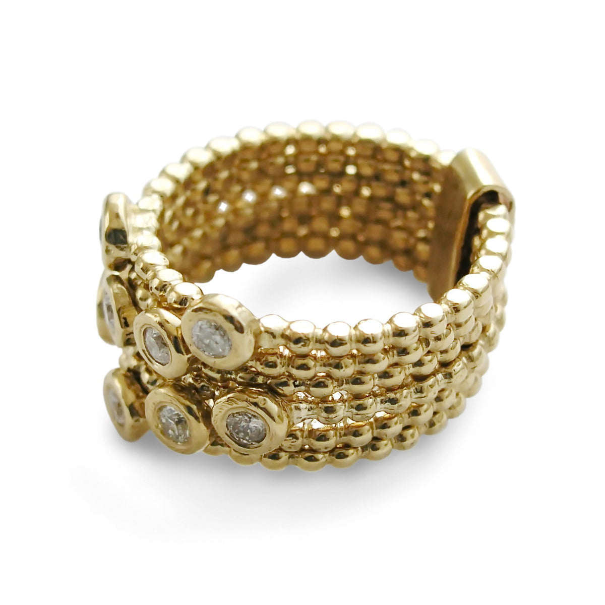 RG1785D Set of 6 Gold and Diamond rings