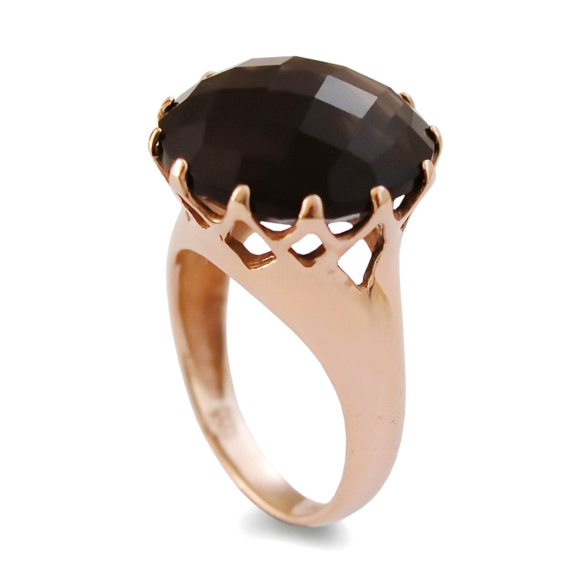RG1506 Large Smokey Quartz engagement ring