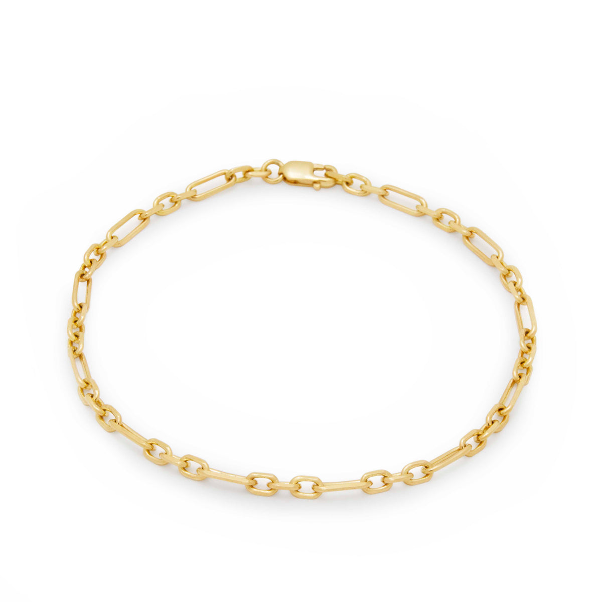 BG0003 Gold Oval Links Bracelet