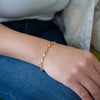 BG6731 Gold Chain Bracelet with Round details
