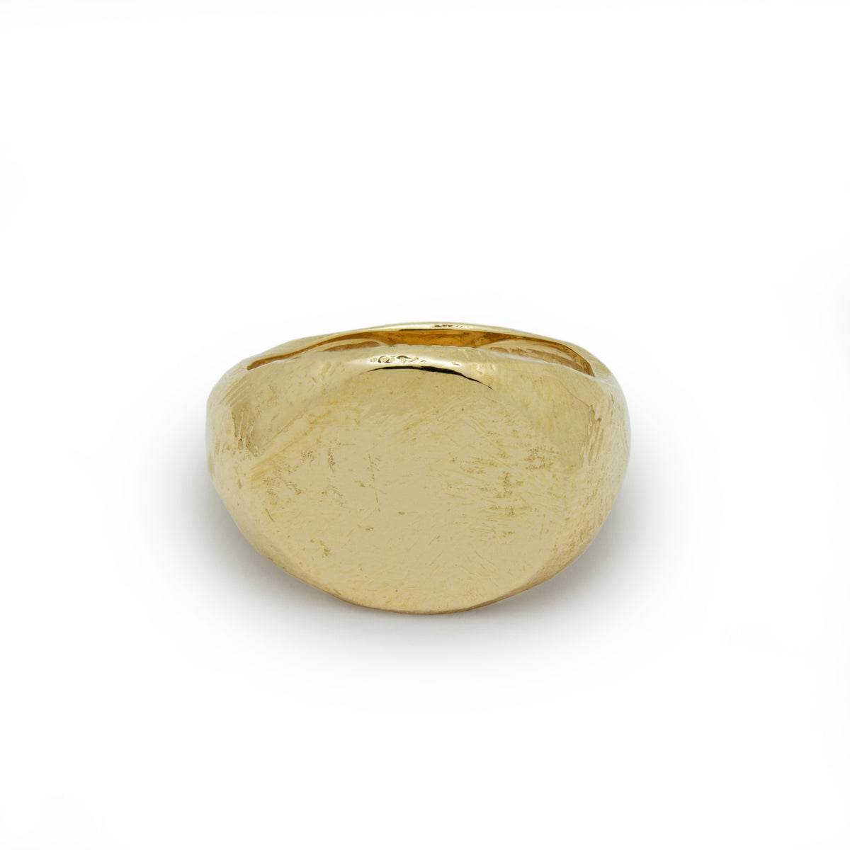 RG1477 Chunky Gold Ring with a Flat Top