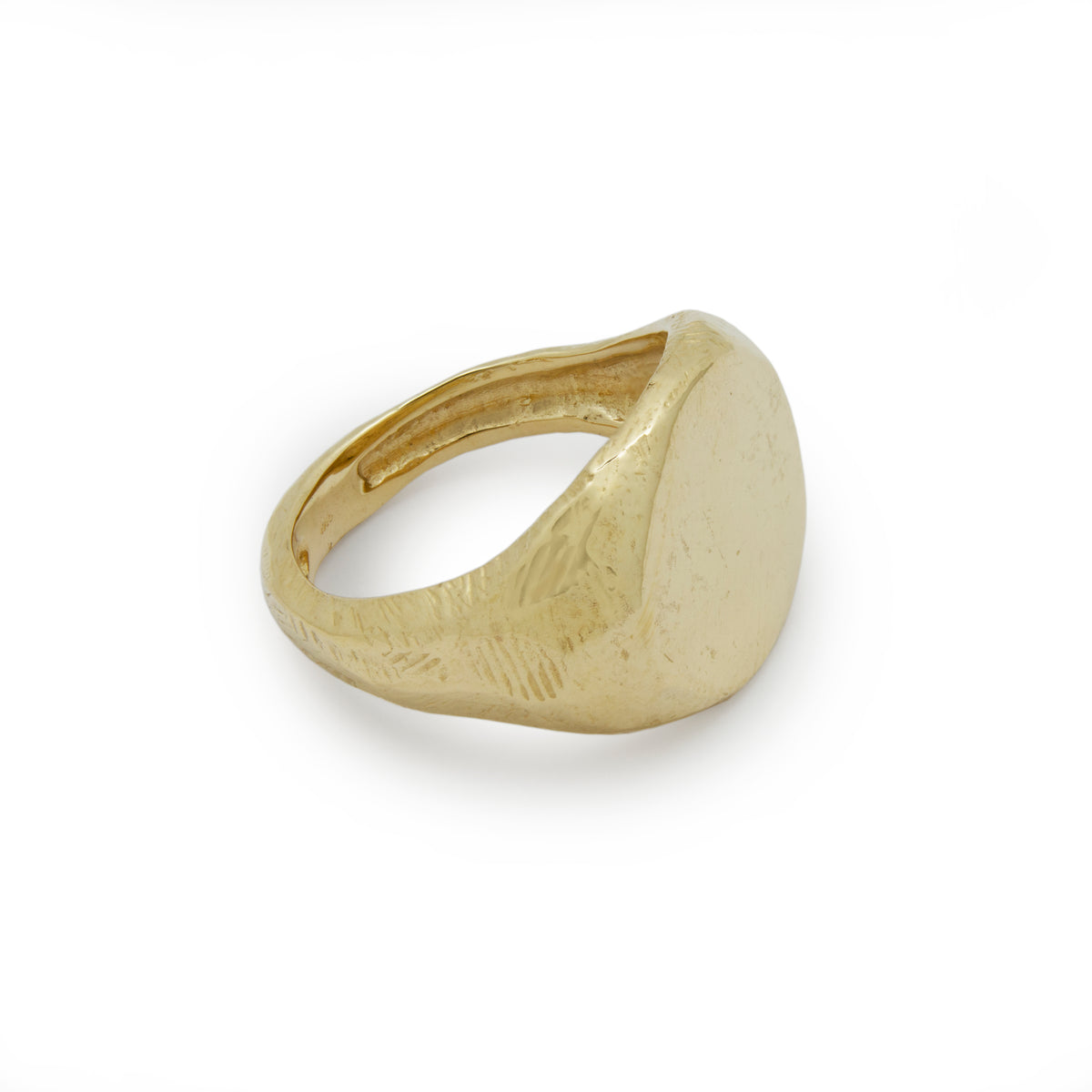 RG1477 Chunky Gold Ring with a Flat Top