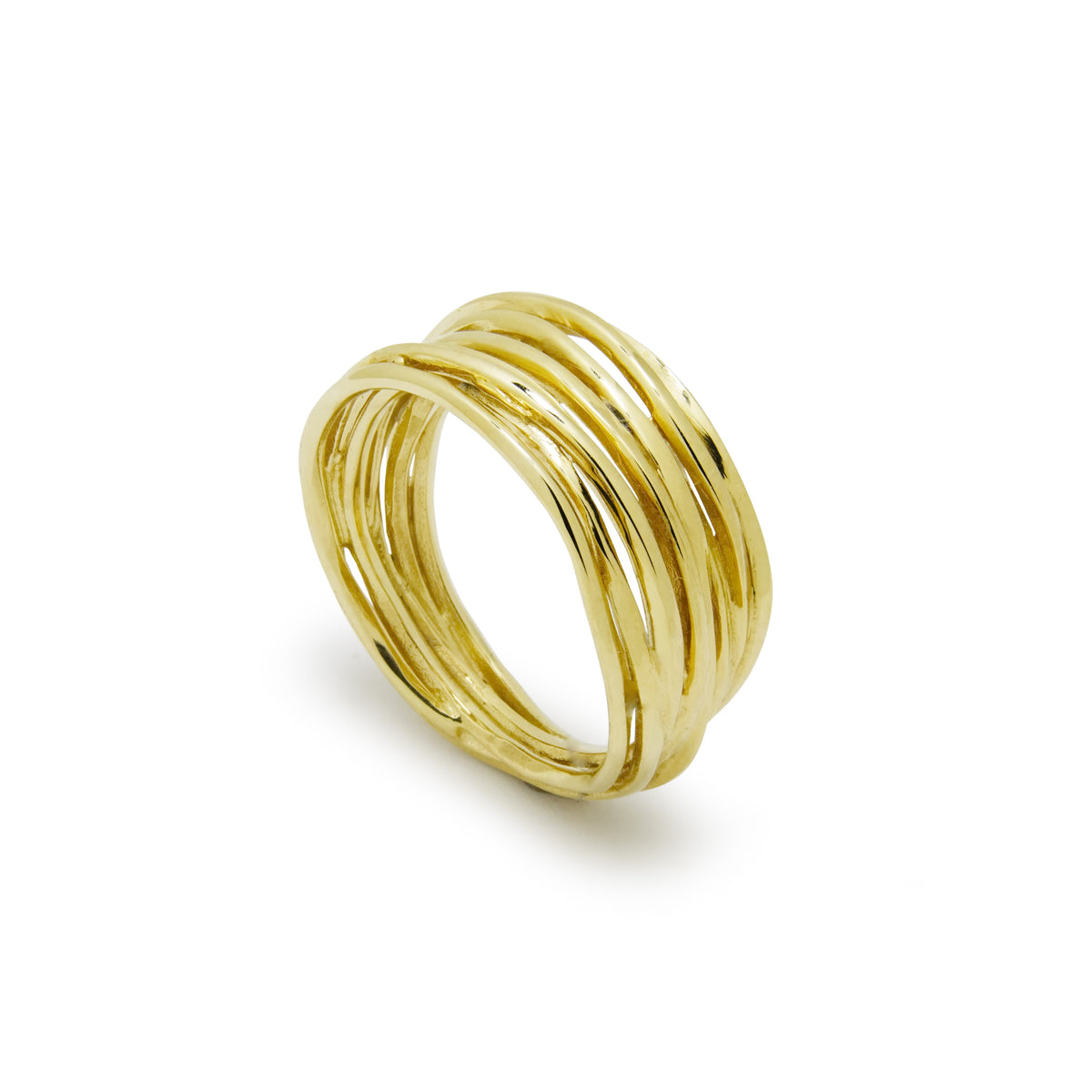 RG1512 Elegant Multi-Band Gold Ring