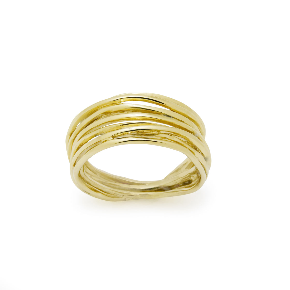 RG1512 Elegant Multi-Band Gold Ring