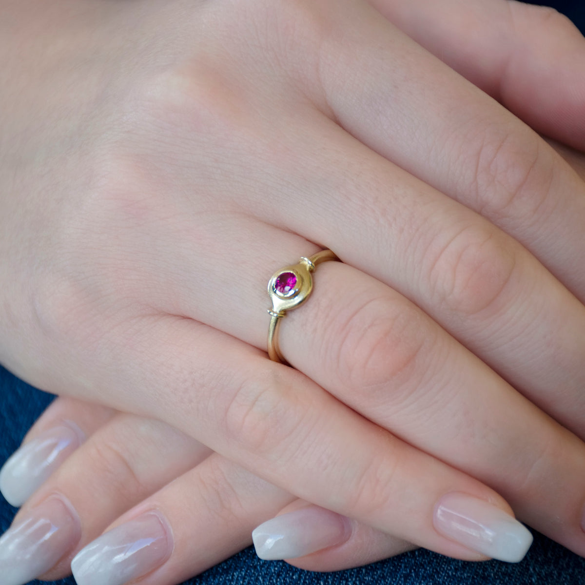 RG1787CS Solitaire Ring with Ruby