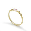 RG1901-23 Dainty Gold Ring with Marquise Morganite and Diamonds