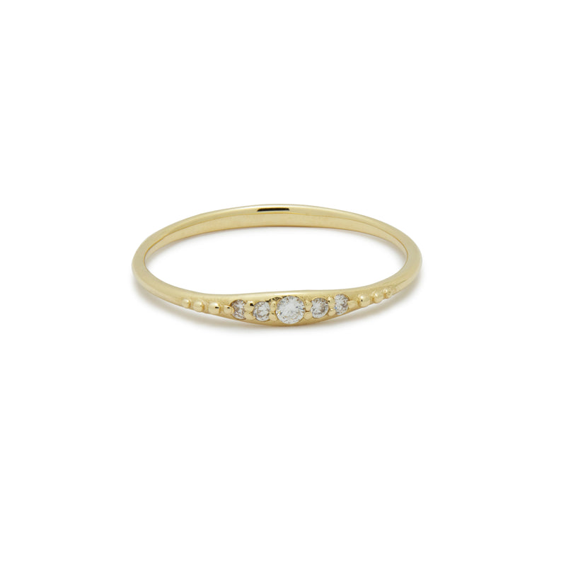 RG1902-1 Gold Skinny Ring with Diamonds