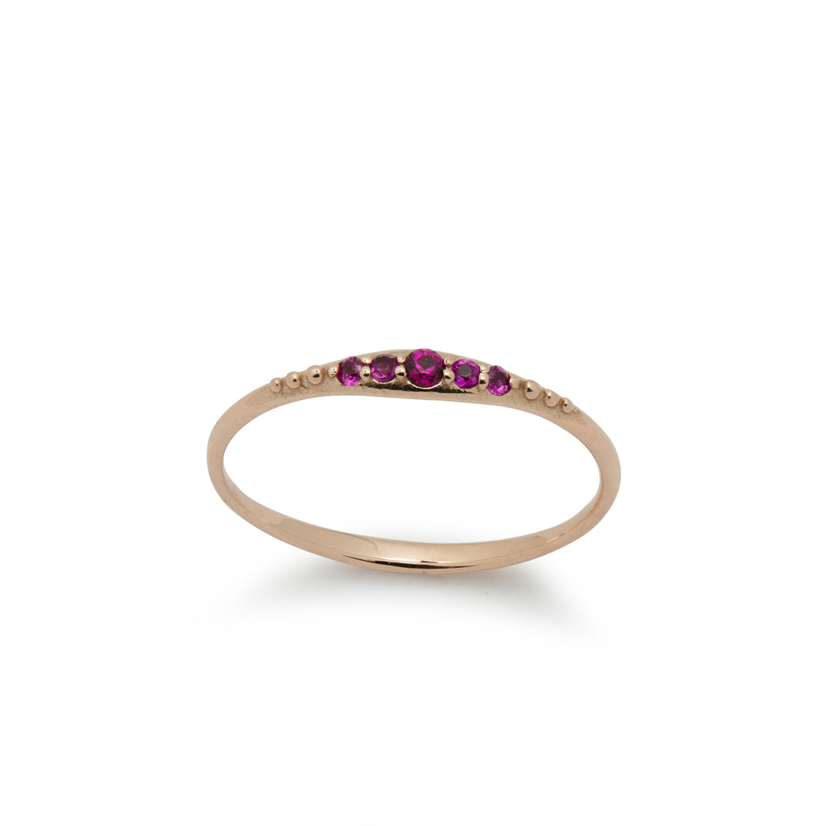 RG1902 Gold Skinny Ring with Ruby