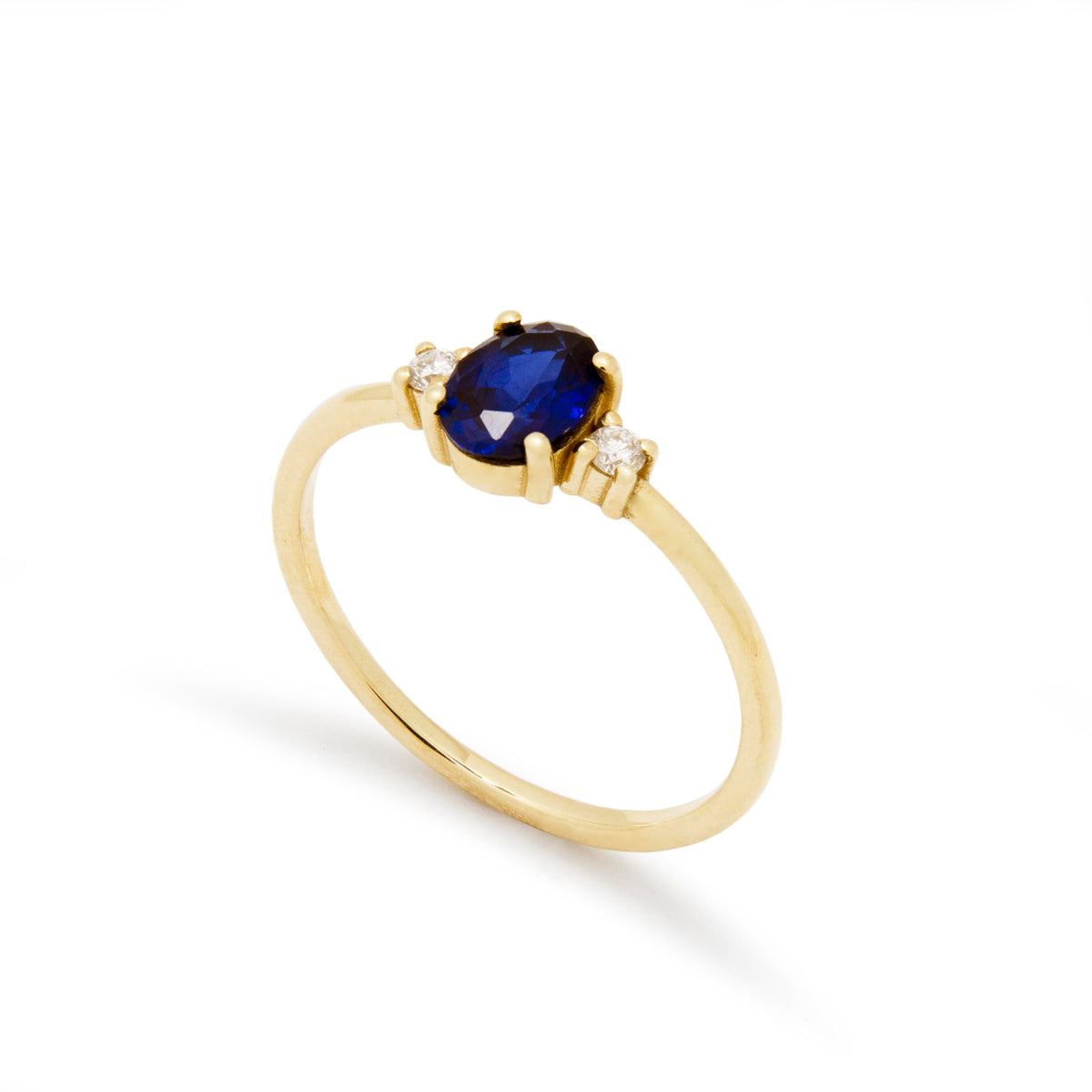 RG1942 Beautiful Blue Sapphire And Diamond Engagement Ring For Modern Bride, Sapphire Gold Ring