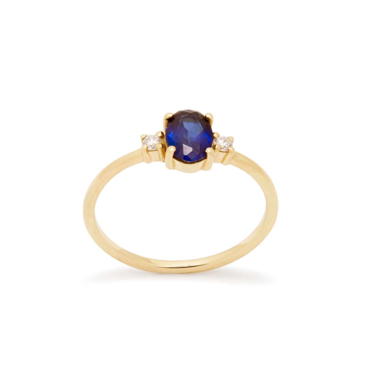 RG1942 Beautiful Blue Sapphire And Diamond Engagement Ring For Modern Bride, Sapphire Gold Ring