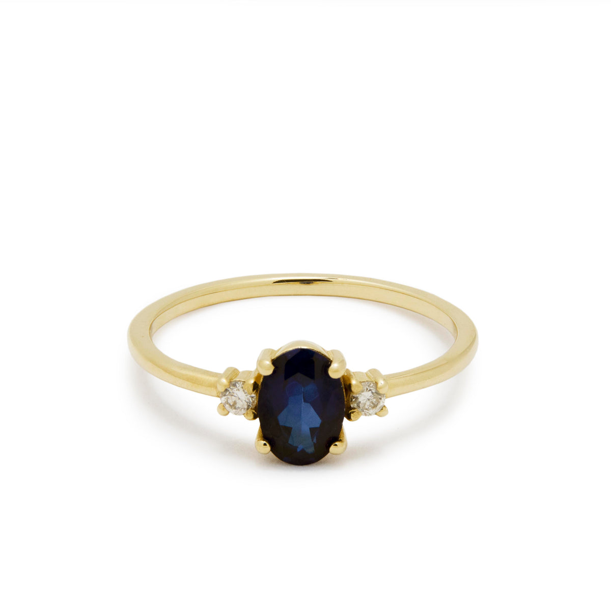 RG1942 Beautiful Blue Sapphire And Diamond Engagement Ring For Modern Bride, Sapphire Gold Ring