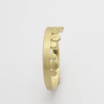 RG1868 Matte Gold Ring with Dots