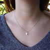 NG4742 Matte gold Diamond necklace
