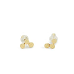 EG0757A  Three Dots Gold Stud Earrings