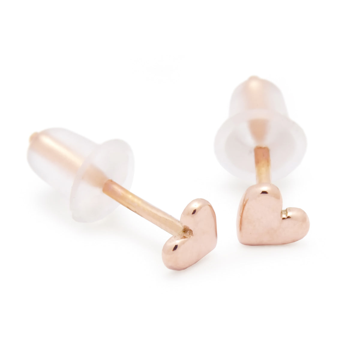 EG2208 Gold Heart Stud Earrings