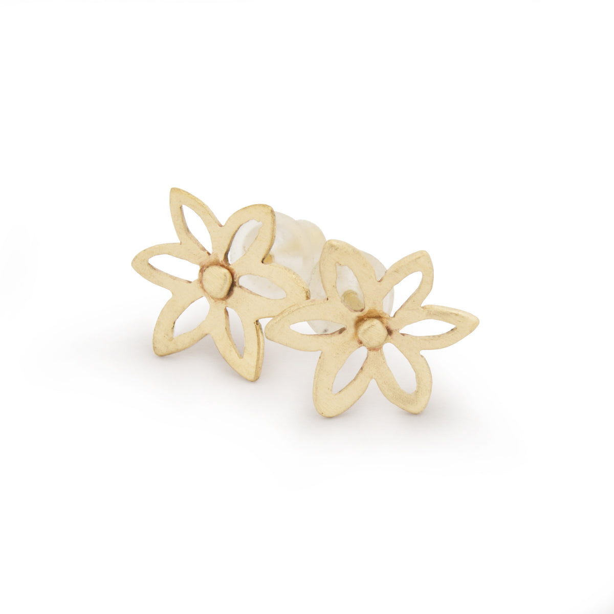 EG2211 Gold Flower Stud earrings