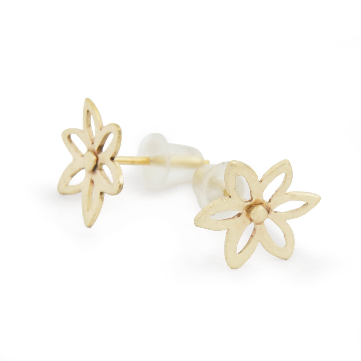 EG2211 Gold Flower Stud earrings