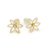 EG2211 Gold Flower Stud earrings