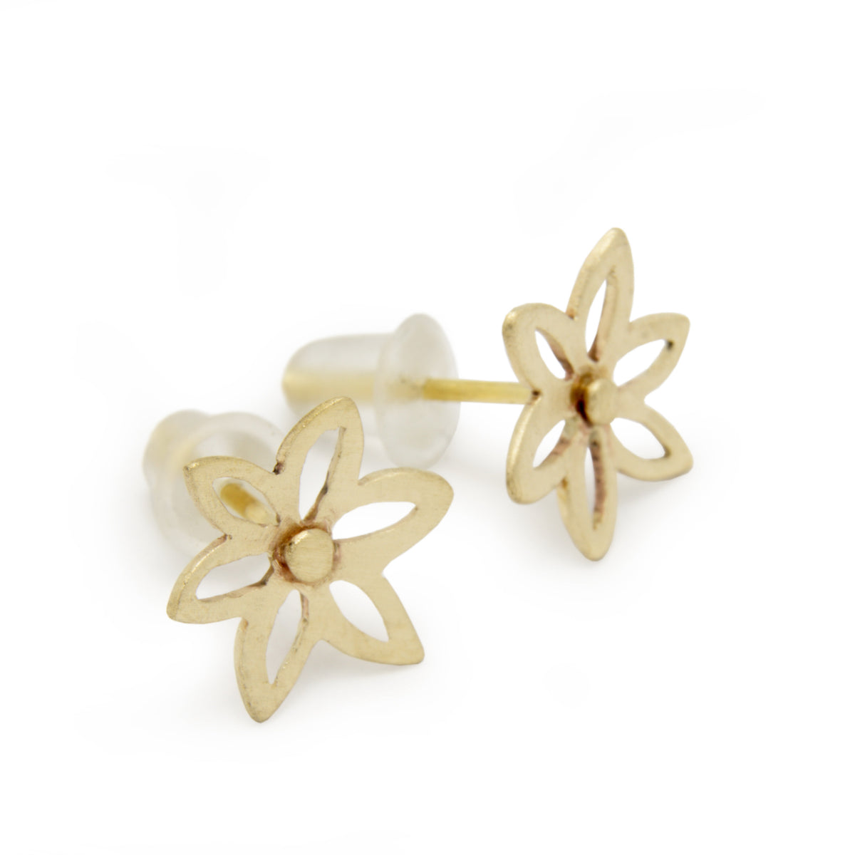 EG2211 Gold Flower Stud earrings