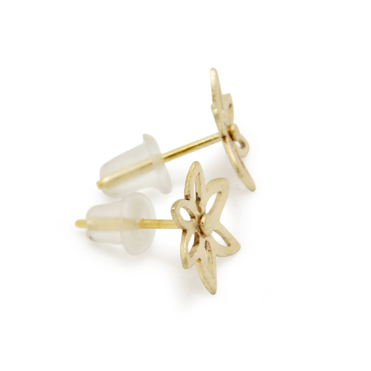 EG2211 Gold Flower Stud earrings