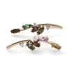 EG2227 Colorful gemstones climber earrings