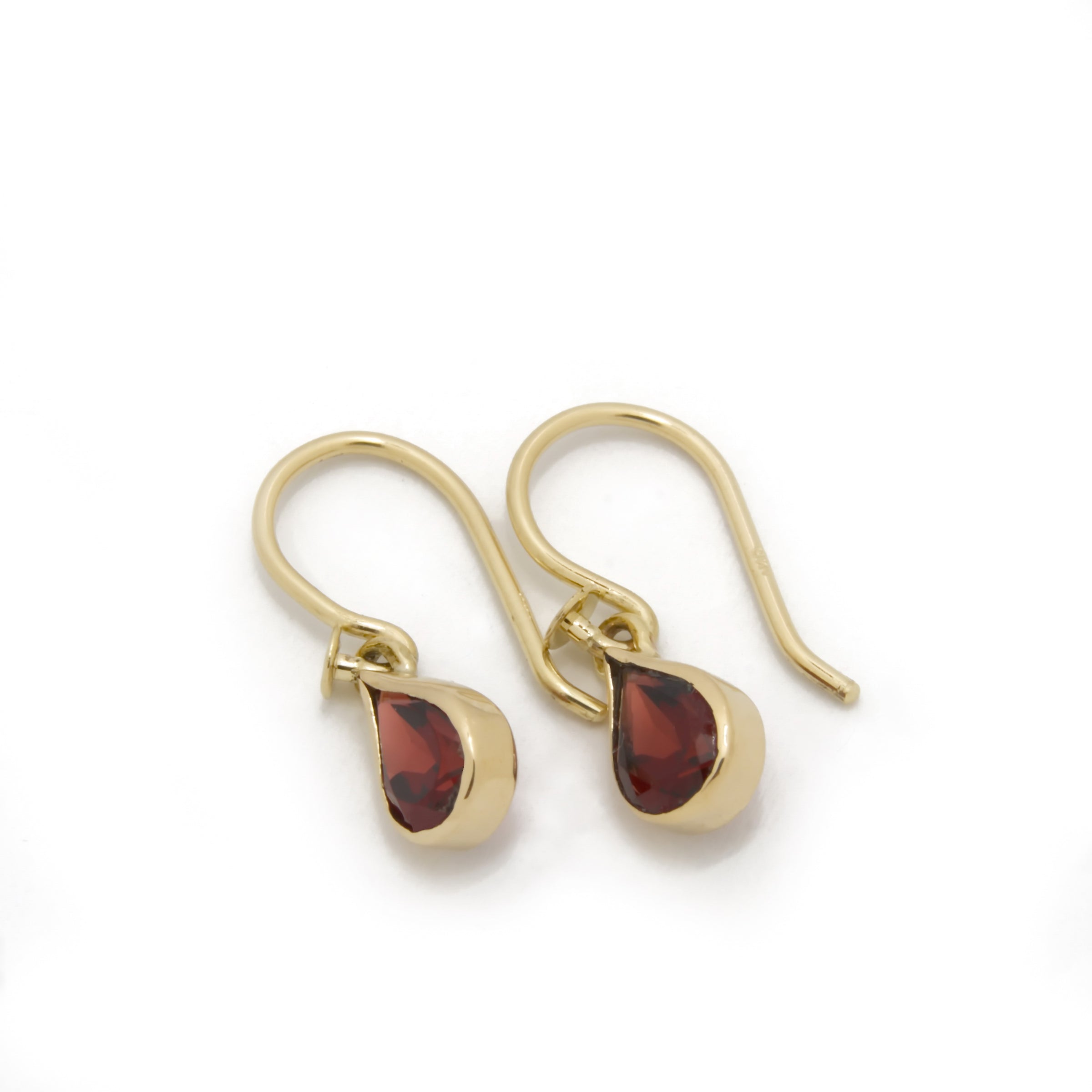 Garnet Drop Earrings | 18K Gold - Melt Jewellery