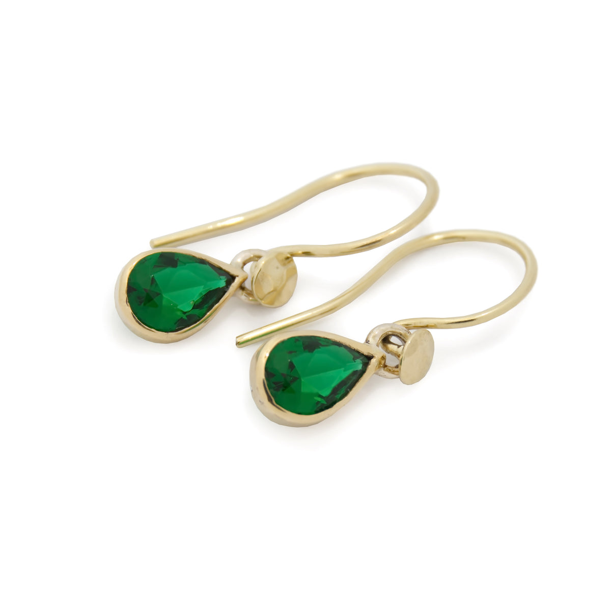 EG2231 Green Emerald dangle earrings