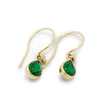 EG2231 Green Emerald dangle earrings