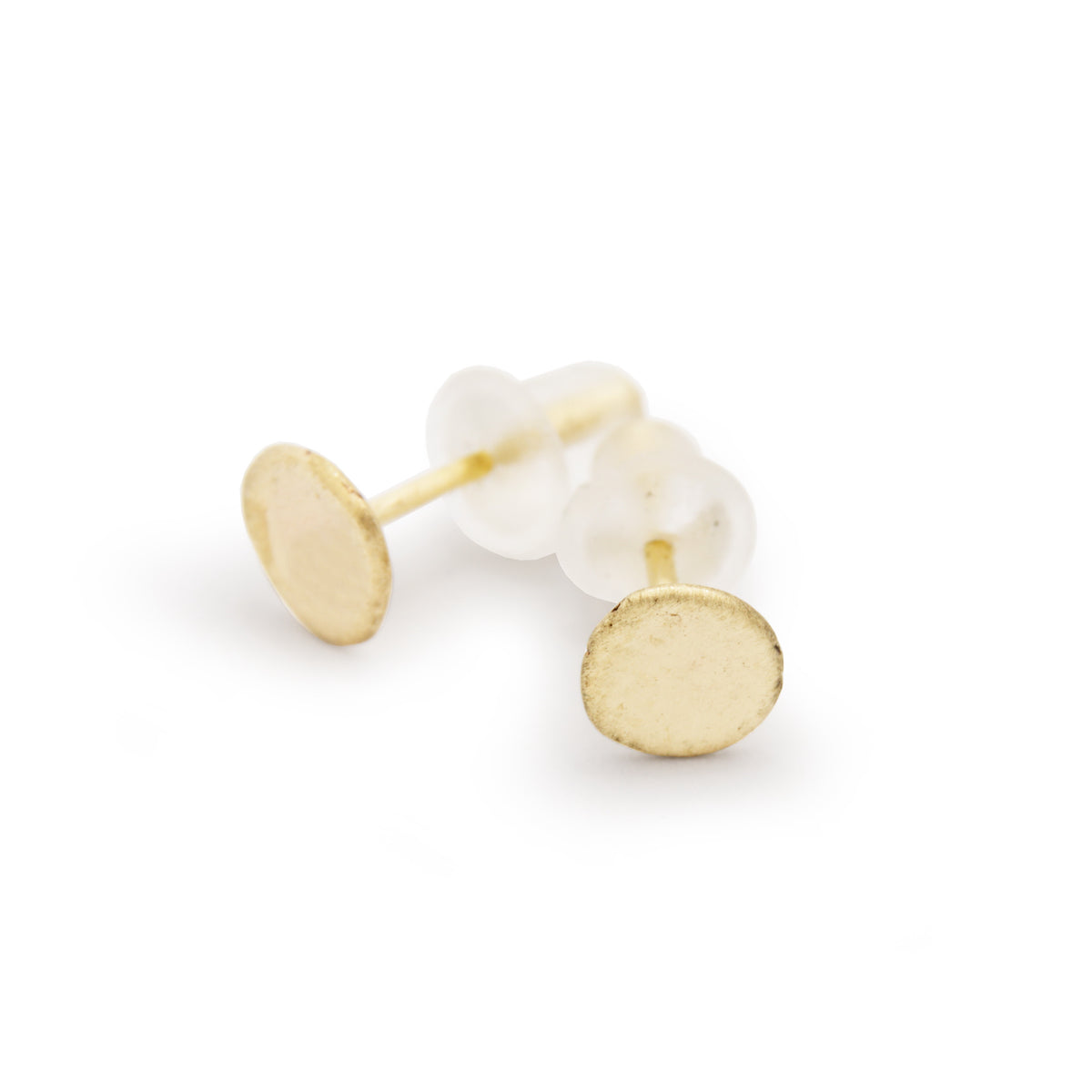 EG7776 Textured Gold Stud Earrings