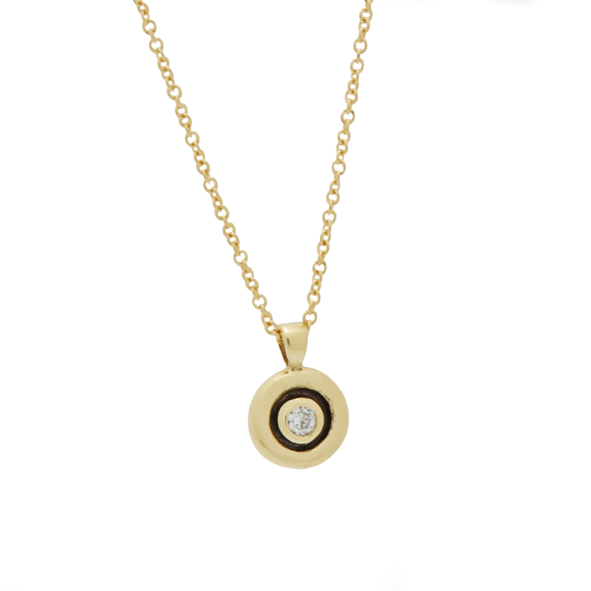 NG4738 Gold Necklace with Diamond Pendant