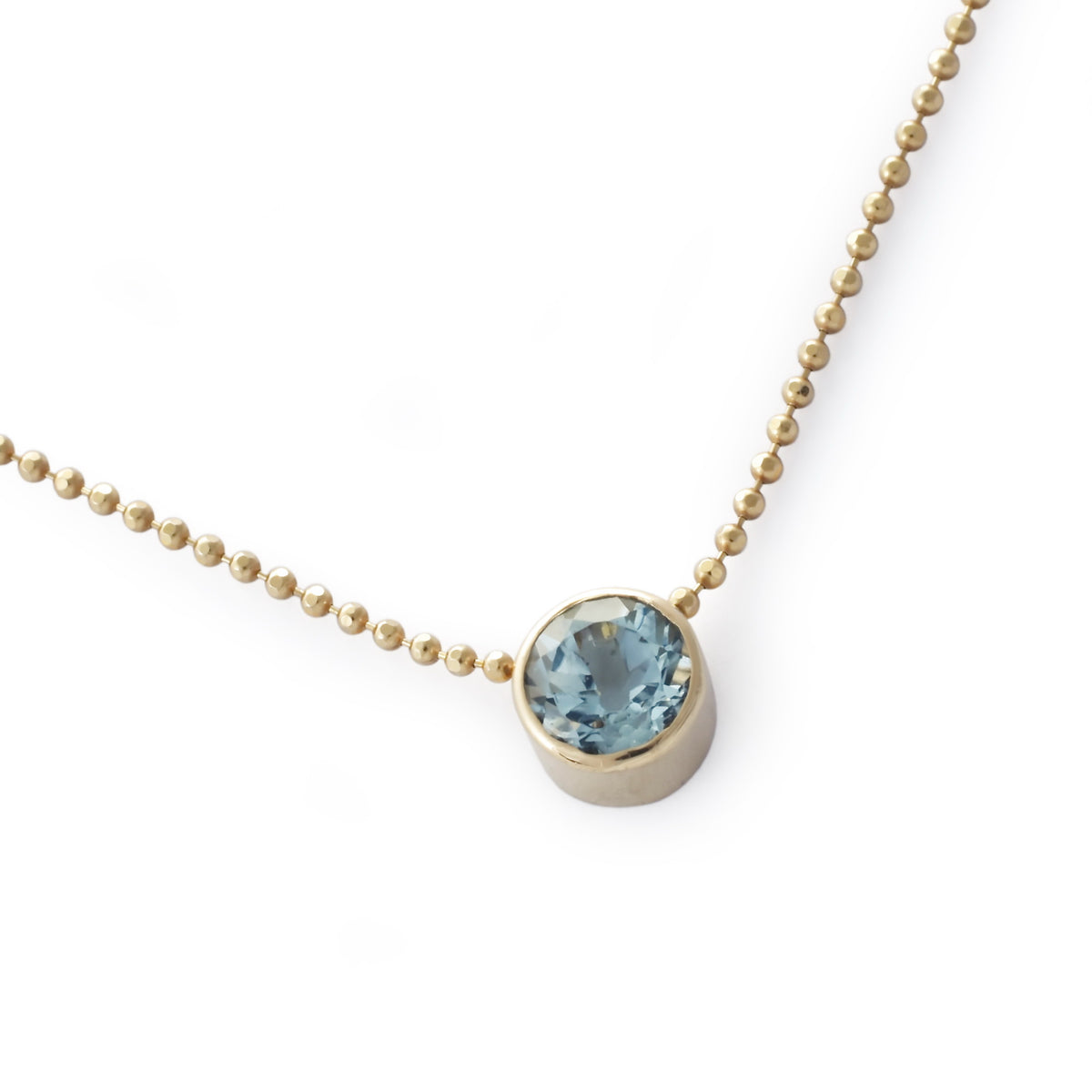 NG4741A-1 Dainty Topaz gold necklace