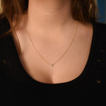 NG4741B Dainty Diamond gold necklace