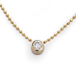 NG4741B Dainty Diamond gold necklace