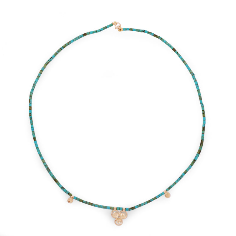 Vintage Kingman Spiderweb Turquoise Necklace, c.1970's | Burton's –  Burton's Gems and Opals