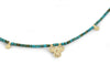 NG4761D Turquoise and Gold Beaded Necklace
