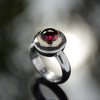 R1031B Large ring with Red Garnet