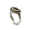 R1045 Dotted Marquise Labradorite ring