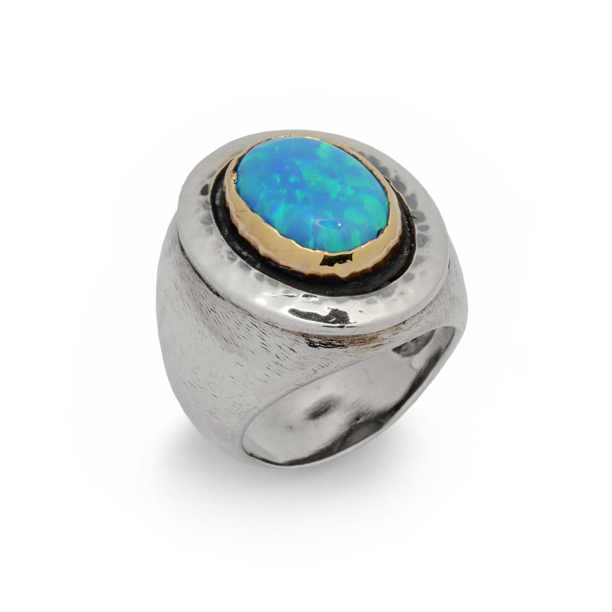 R1312C Chunky Cocktail ring with Oval Opal