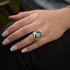 R1312C Chunky Cocktail ring with Oval Opal