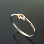 RG1010 Gold Friendship Ring with knot