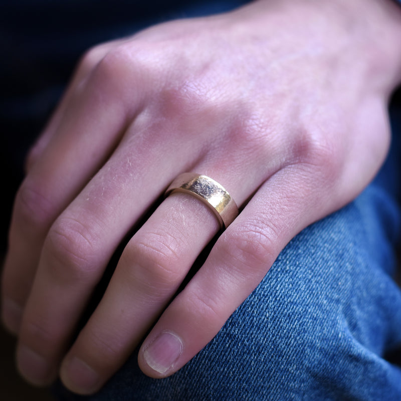 RG1069 Textured gold wedding ring