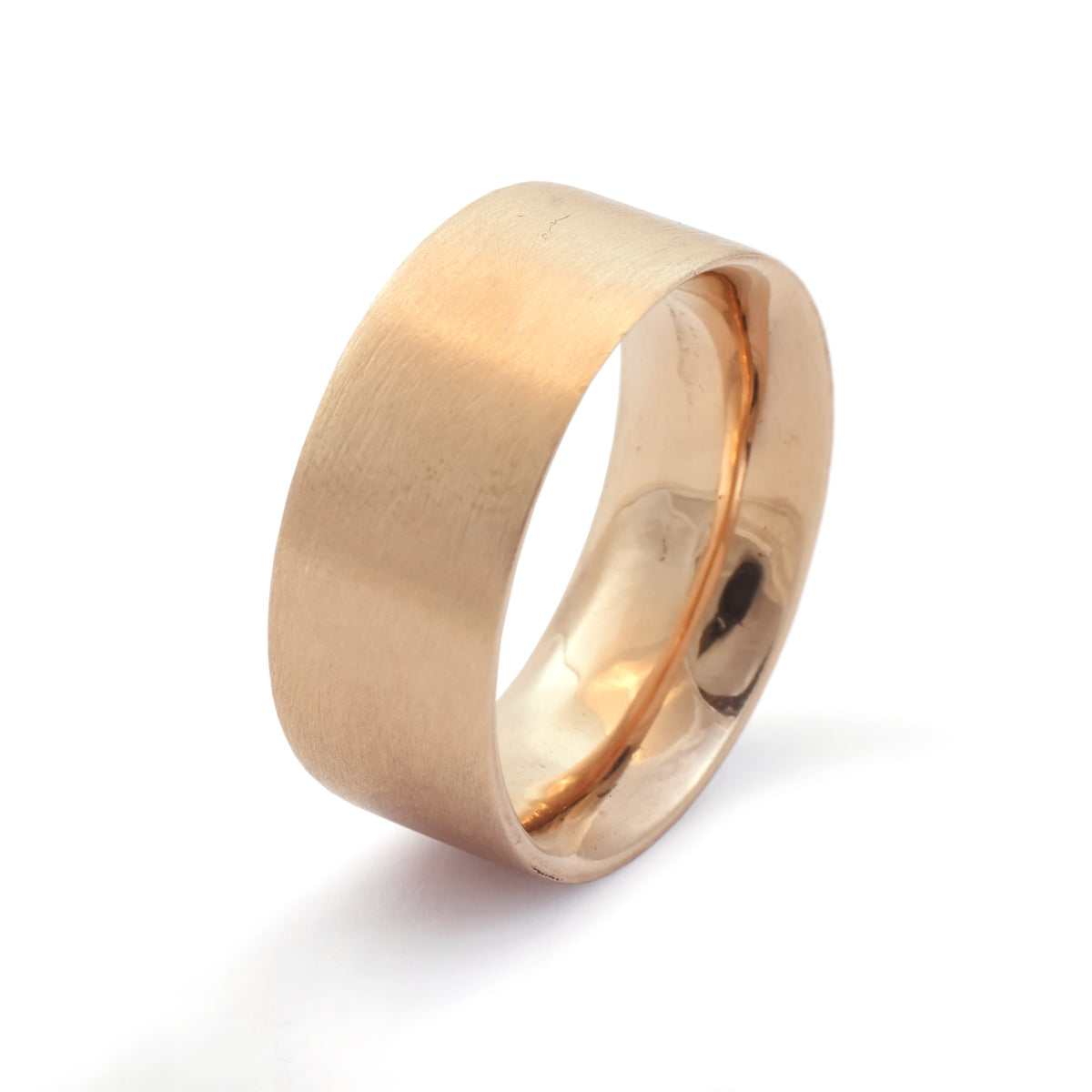 RG1080 Classic Brush finish gold wedding ring